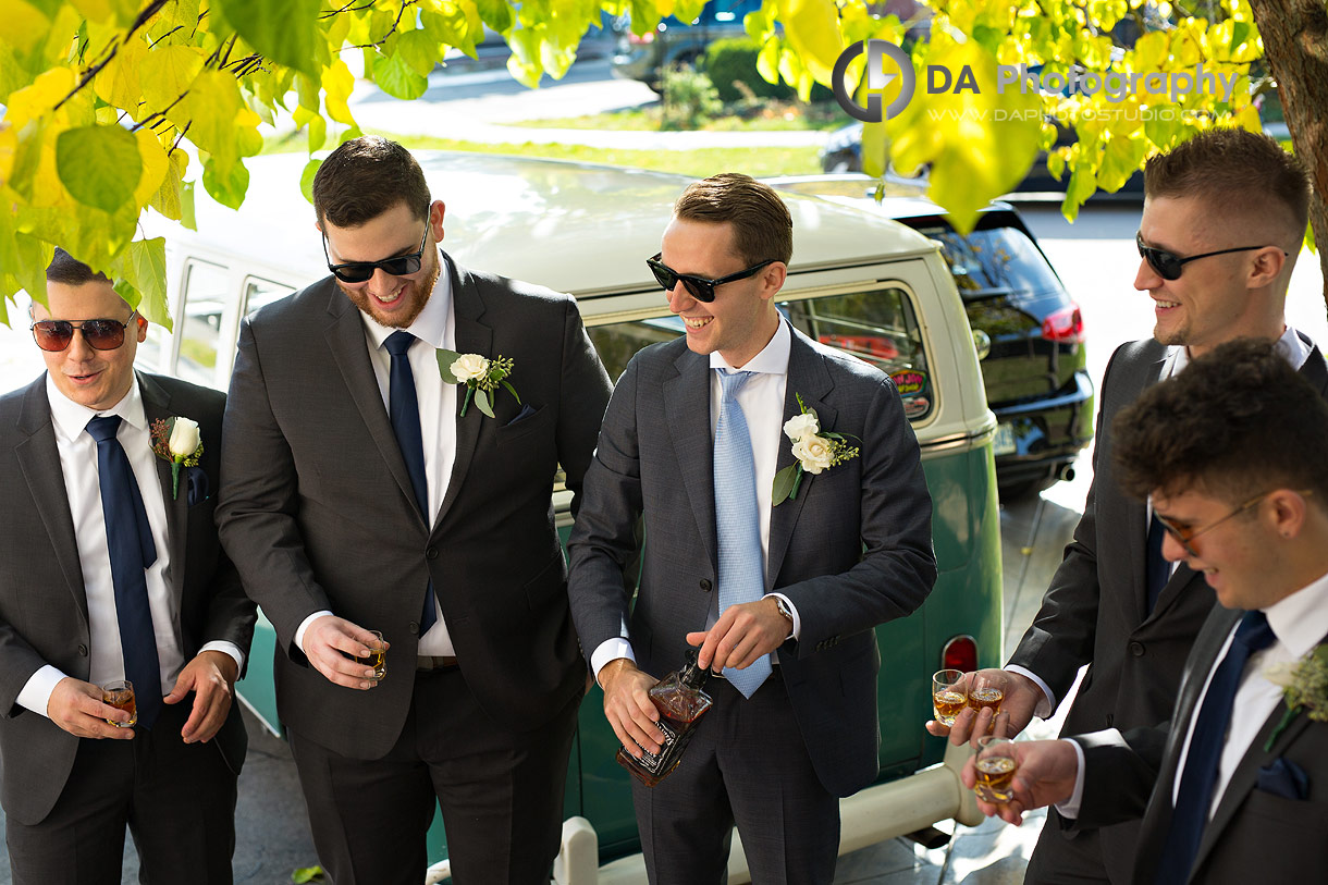 Groomsman's on a wedding day in Mississauga