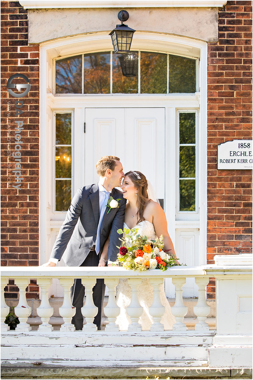 Bride and Groom at Oakville Museum