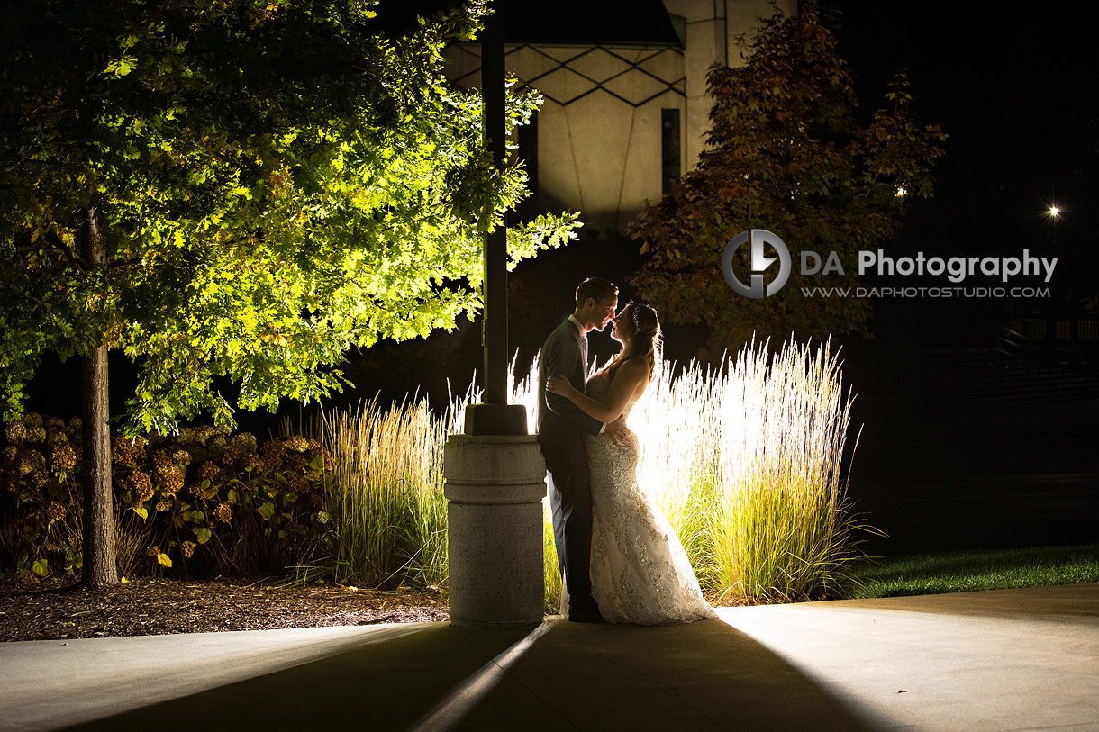 Church Nighttime Wedding Photos