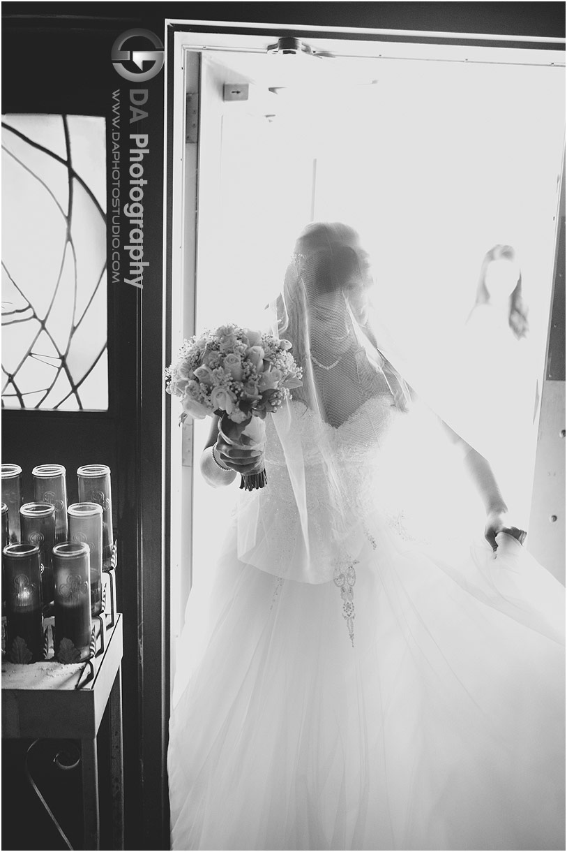 Bride at Transfiguration of Our Lord Roman Catholic Church in Etobicoke