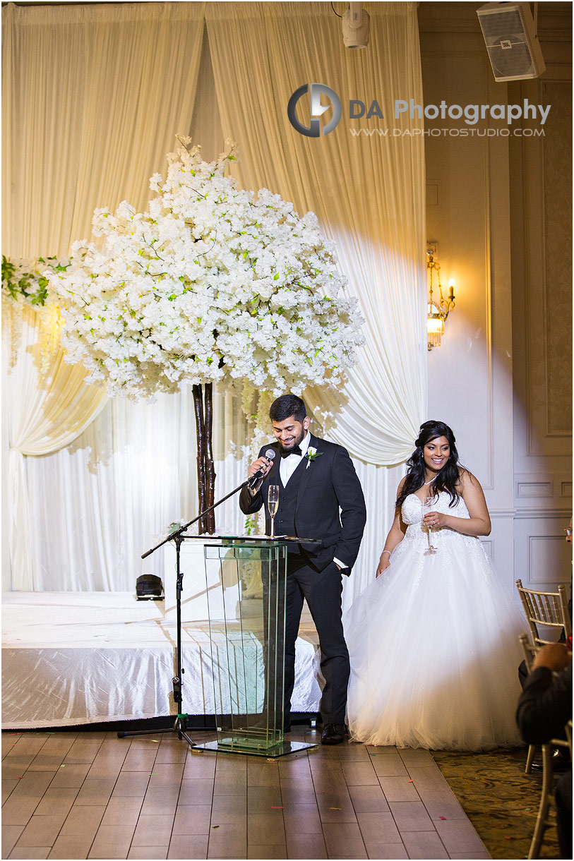 Reception at Hazelton Manor