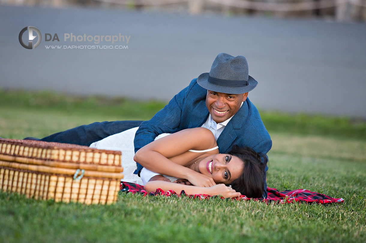 Engagement photos at Trillium Park in Toronto