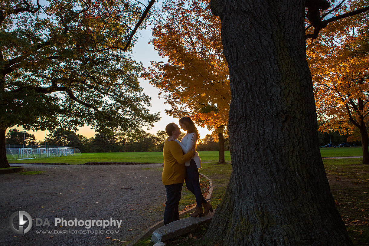 High Park sunset photos in fall