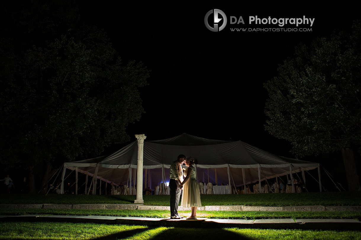 Night time session at Garden Wedding in Ayr