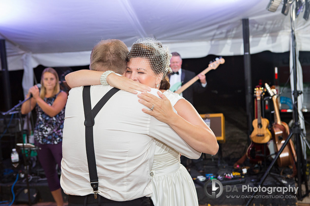 First Dance at tent Wedding at NithRidge Estate