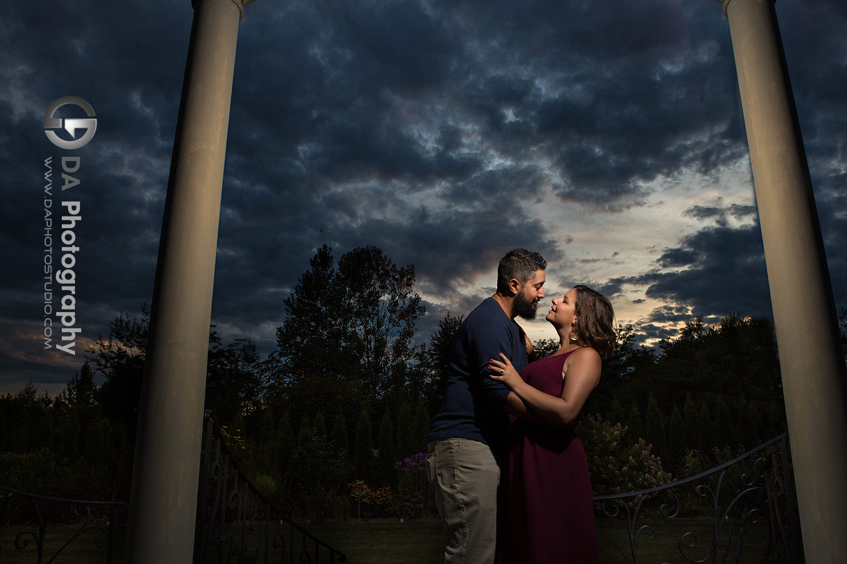 Whistling Gardens Engagement at Sunset