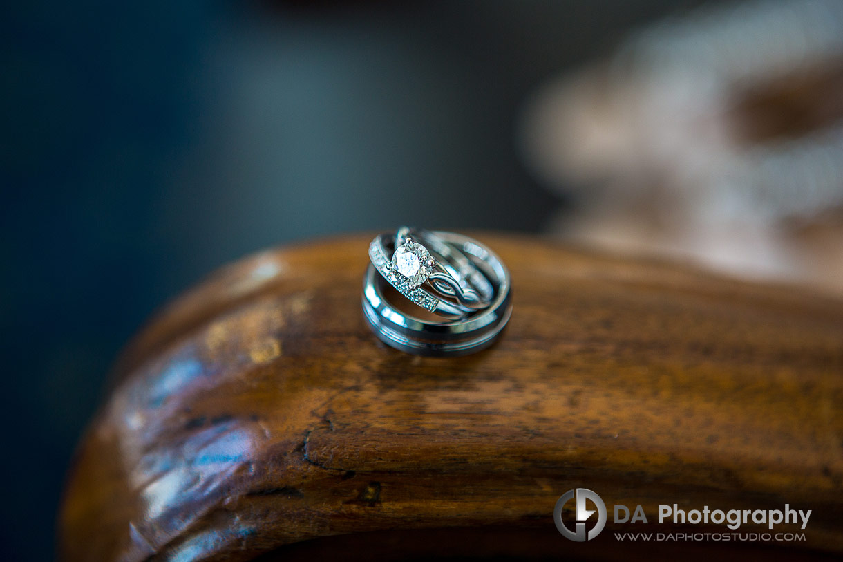 Wedding rings at Royal Canadian Yacht Club