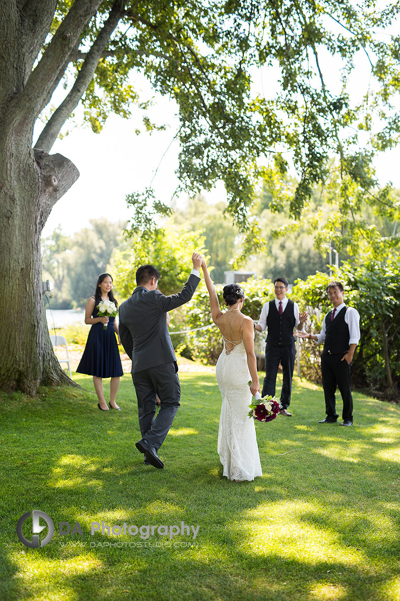 Wedding Dress at Royal Canadian Yacht Club