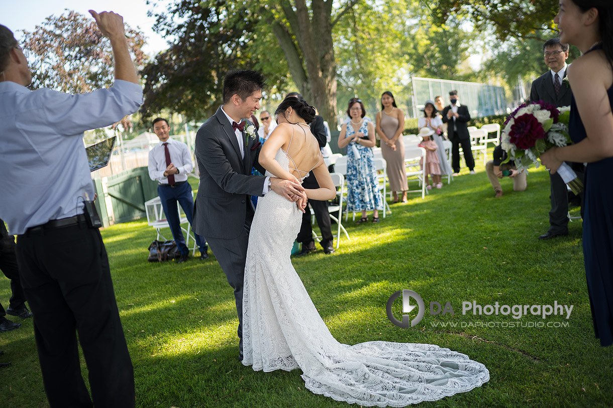 Wedding Ceremony at Royal Canadian Yacht Club in Toronto