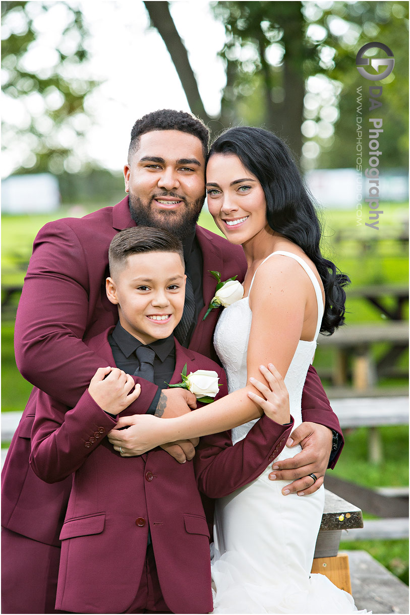 Family Photos on a wedding day 