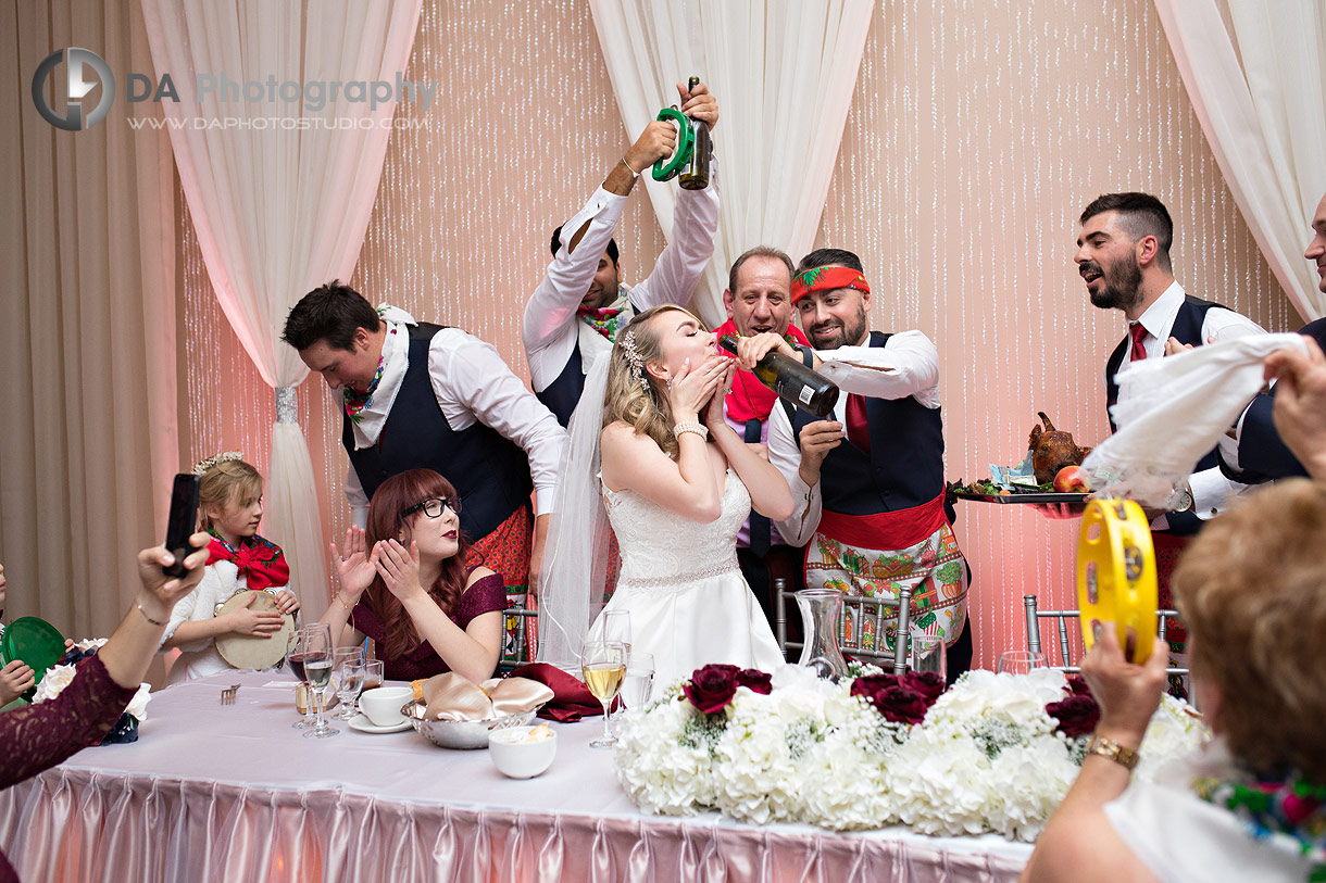 Traditional Greek wedding reception