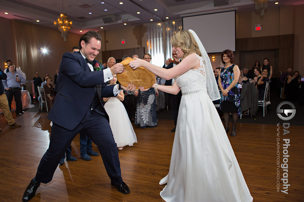 Traditional Greek wedding reception at Millennium Gardens Banquet Centre