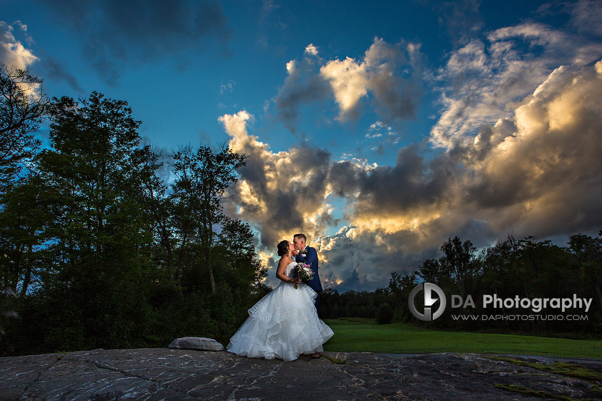 Sunset wedding photography