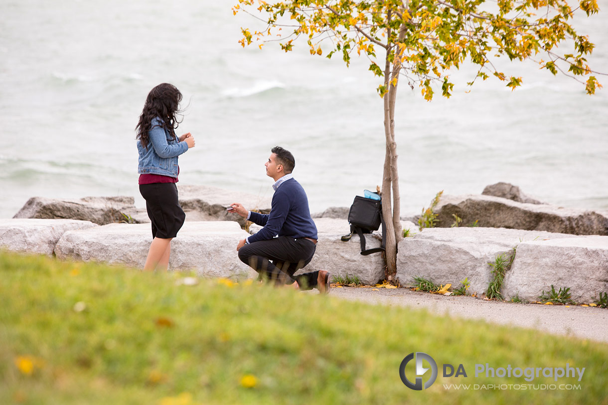 Proposal Photos at Sheldon Lookout in Toronto