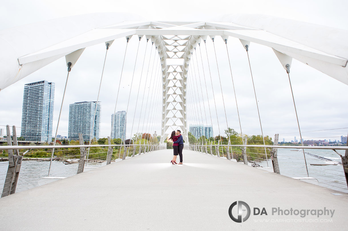 Best engagement photos at Humber Bay Arch Bridge