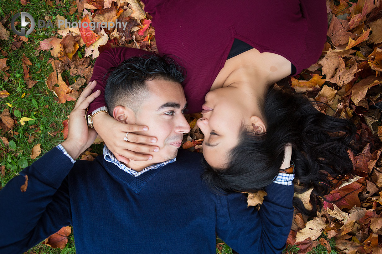 Engagement at Sunnyside Park in Fall