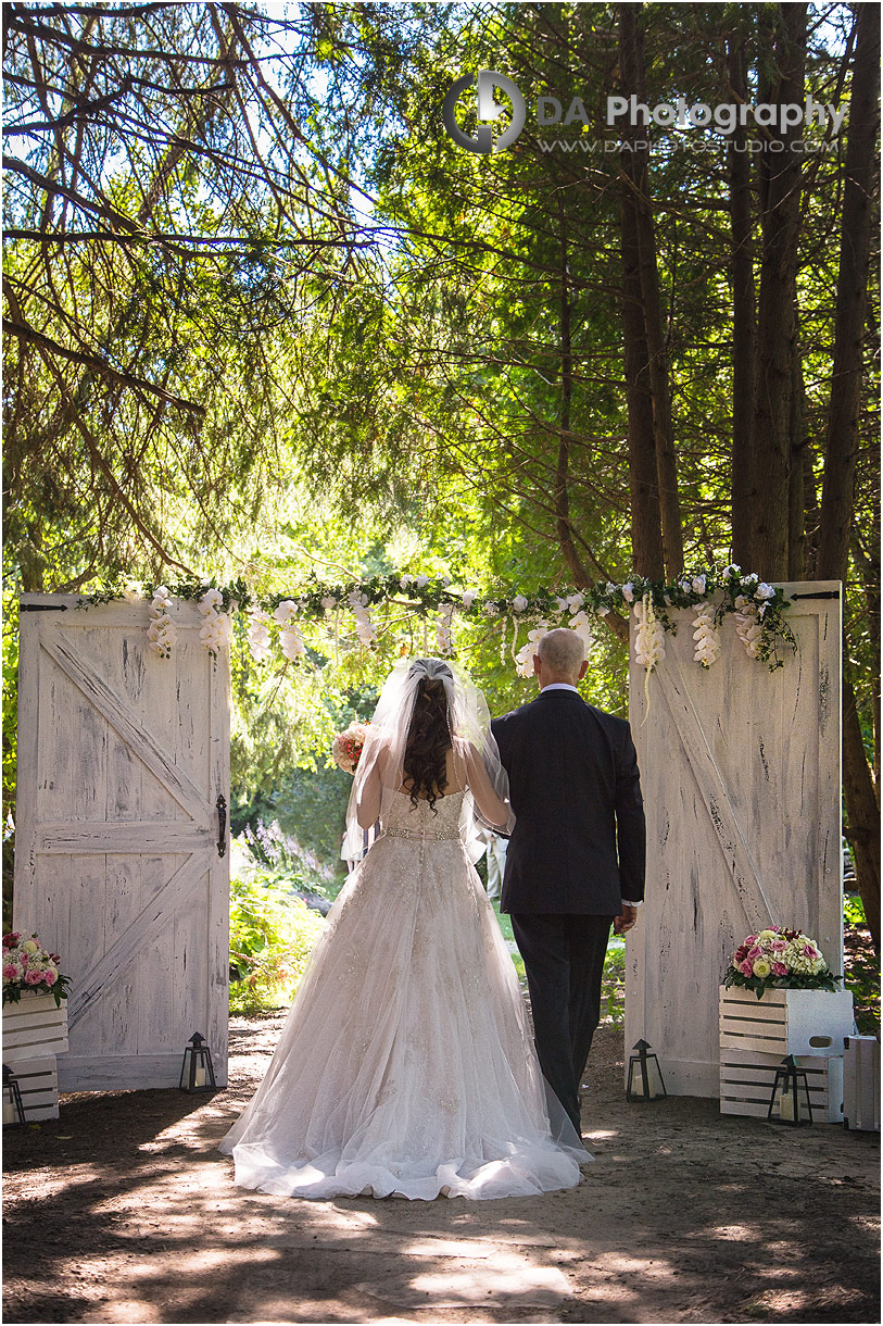 Photographer on a rustic wedding