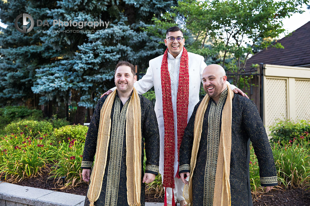 Groomsman's at Hindu Temple Ceremony