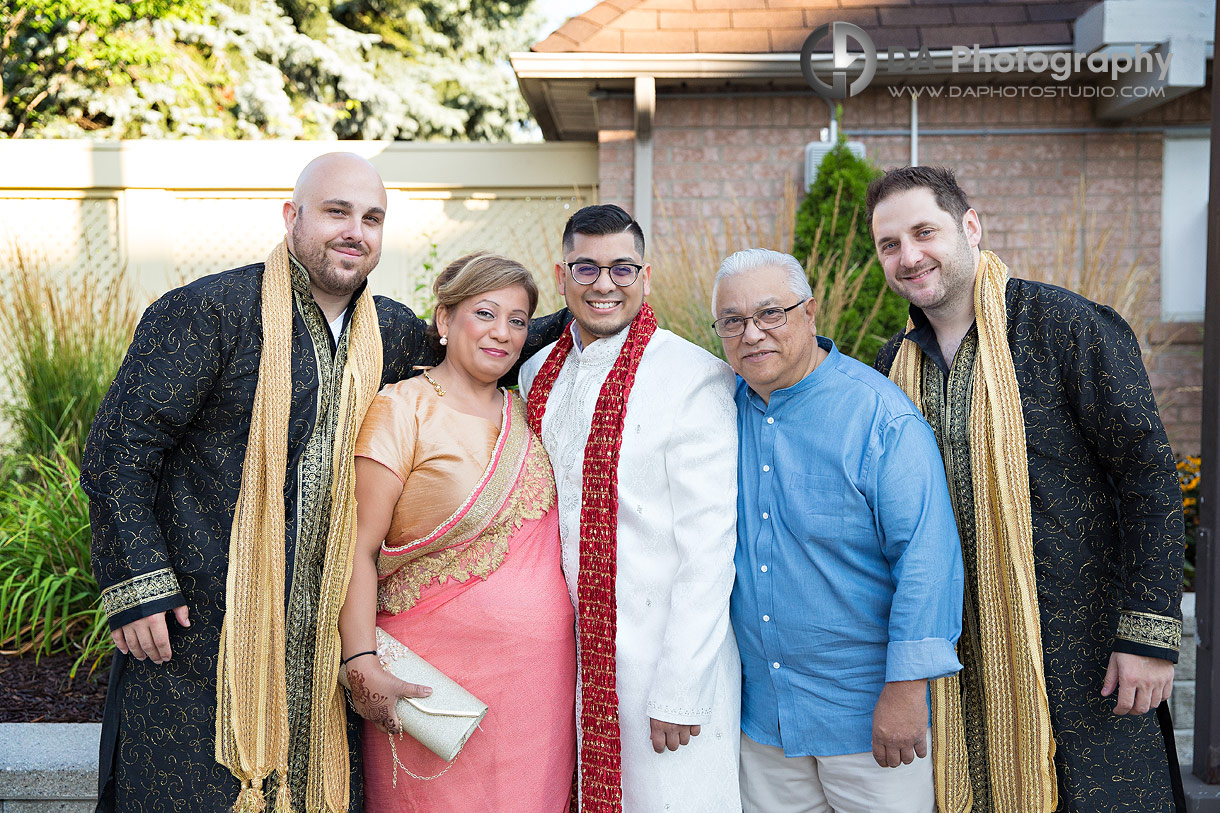 Groom's party at Hindu Temple Ceremony