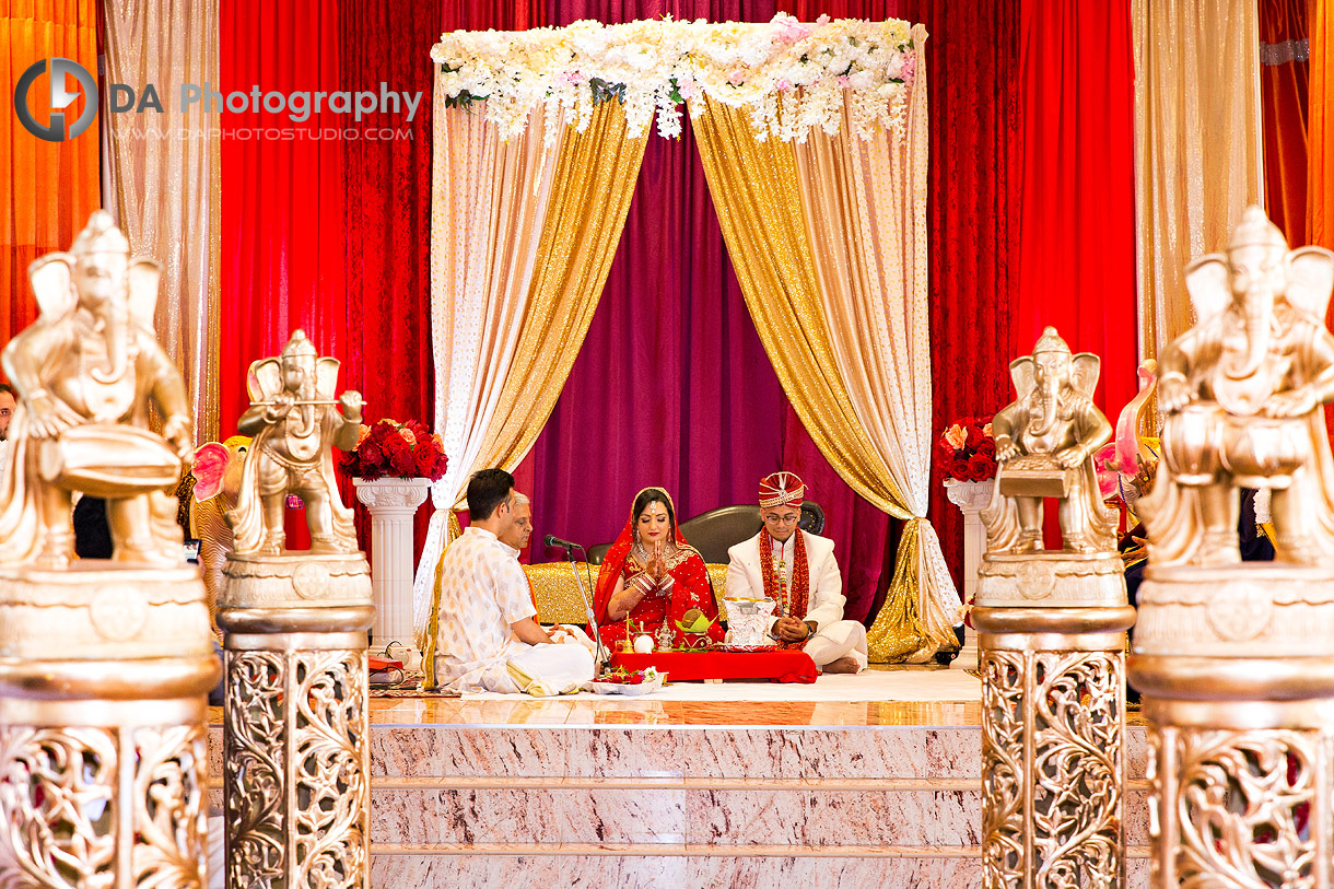 Bride and Groom at Hindu Temple