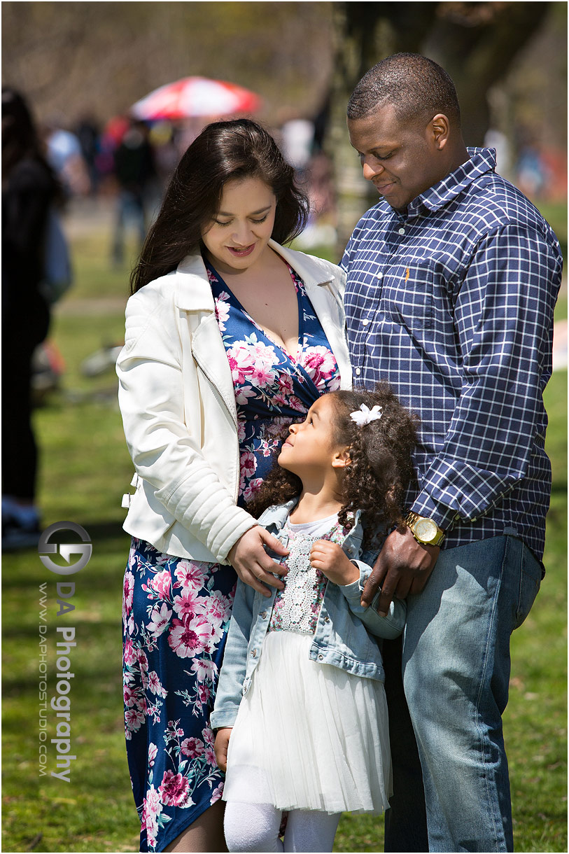 Grenadier Pond family photos in Spring