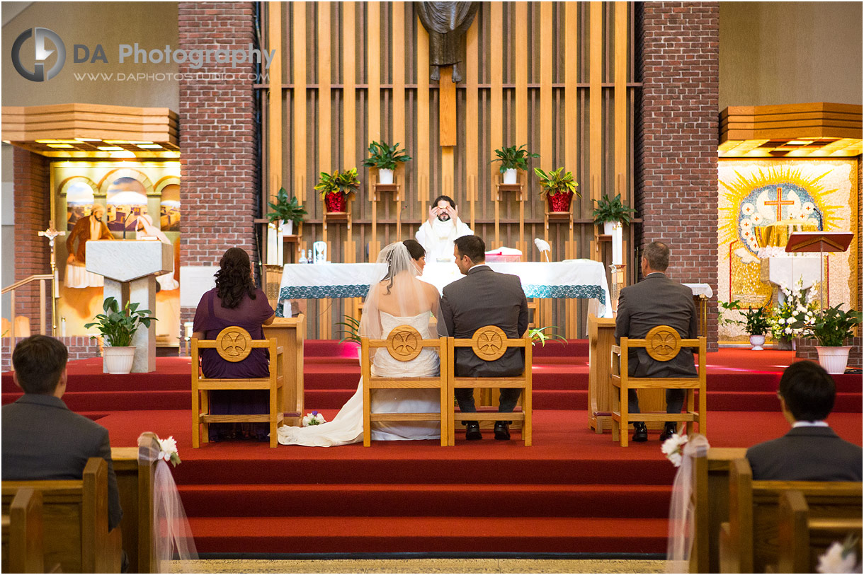 Church wedding ceremony