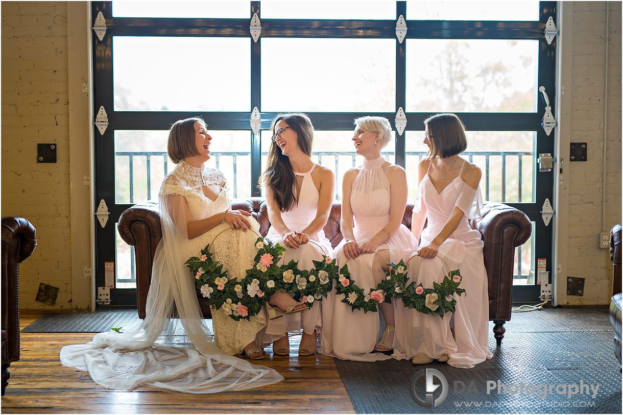 Bridesmaids at Loft Wedding