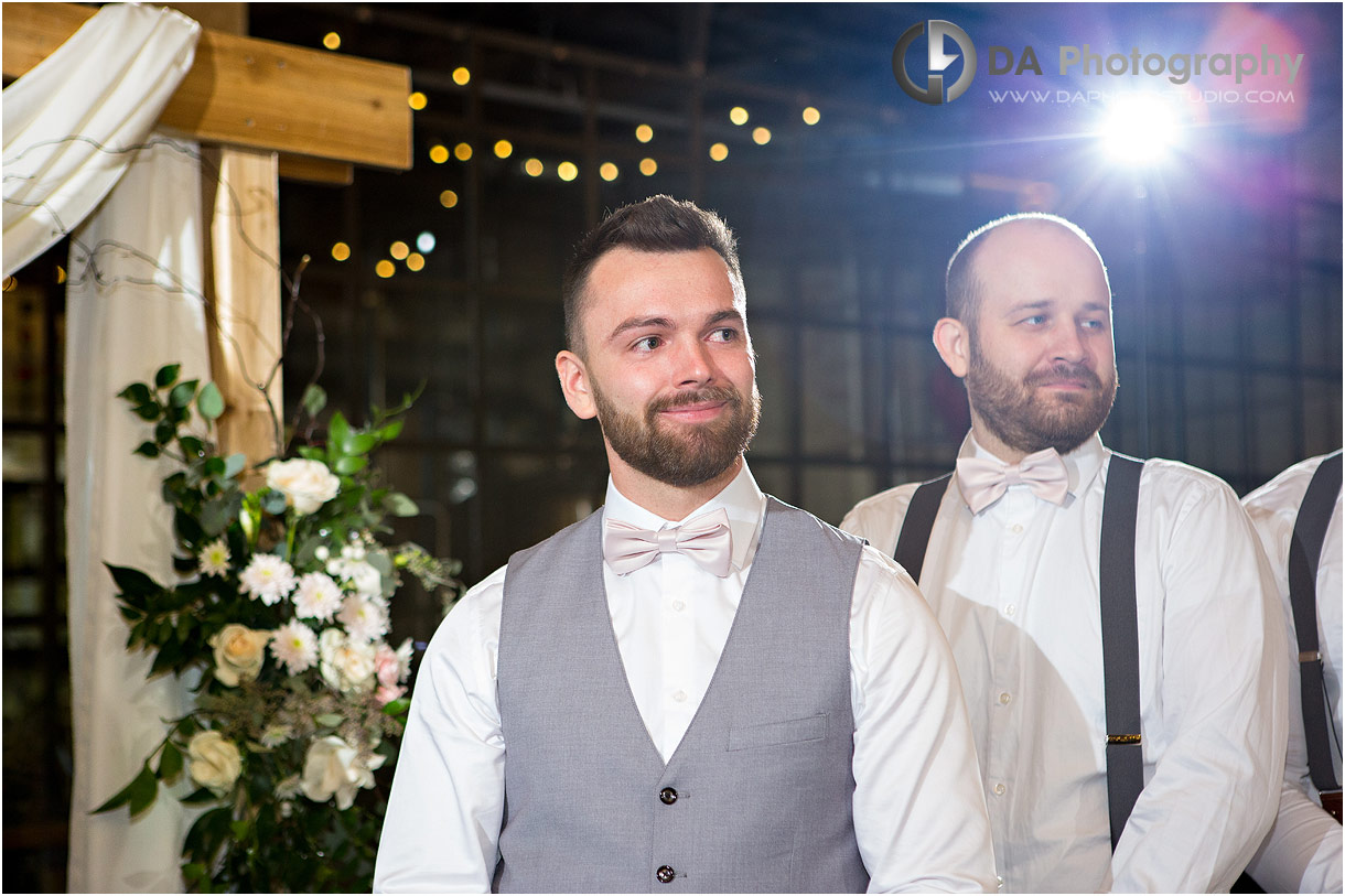 Wedding Ceremony at Four Fathers Brewery