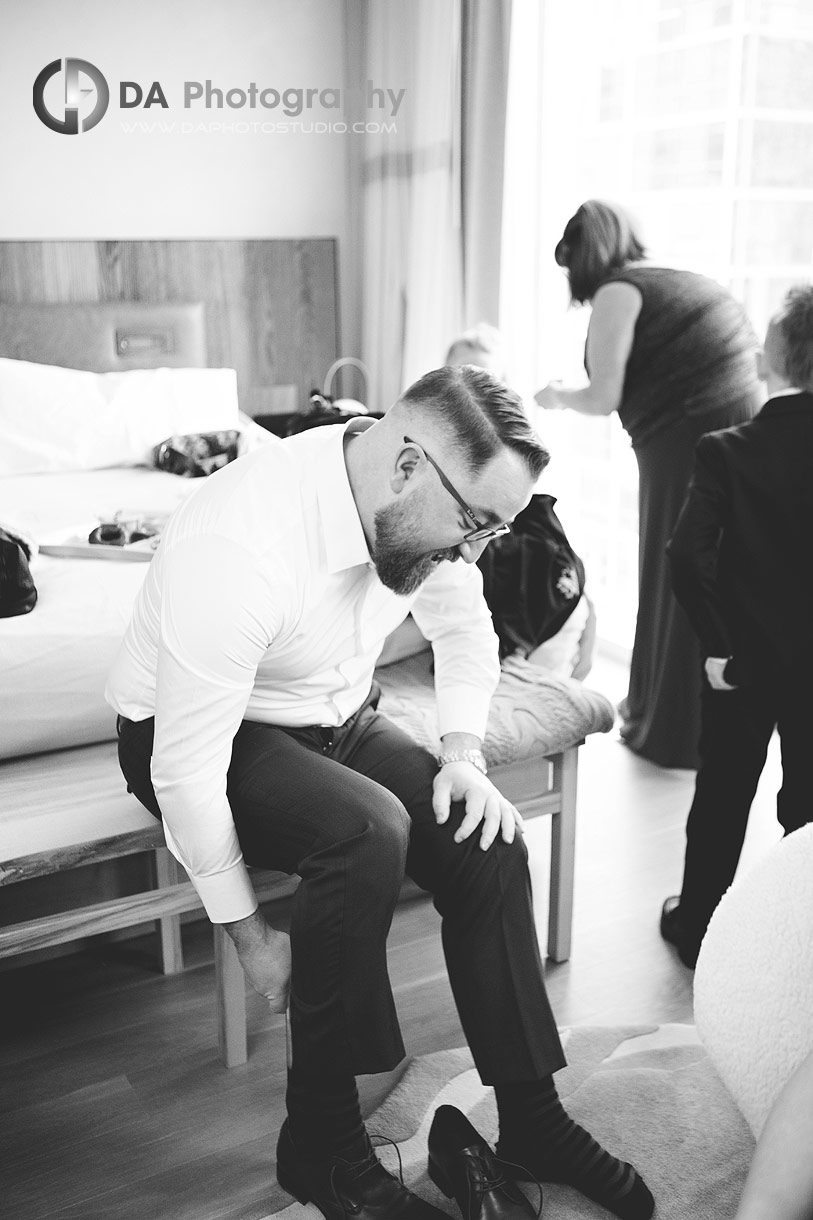 Groom at 1 Hotel in Toronto