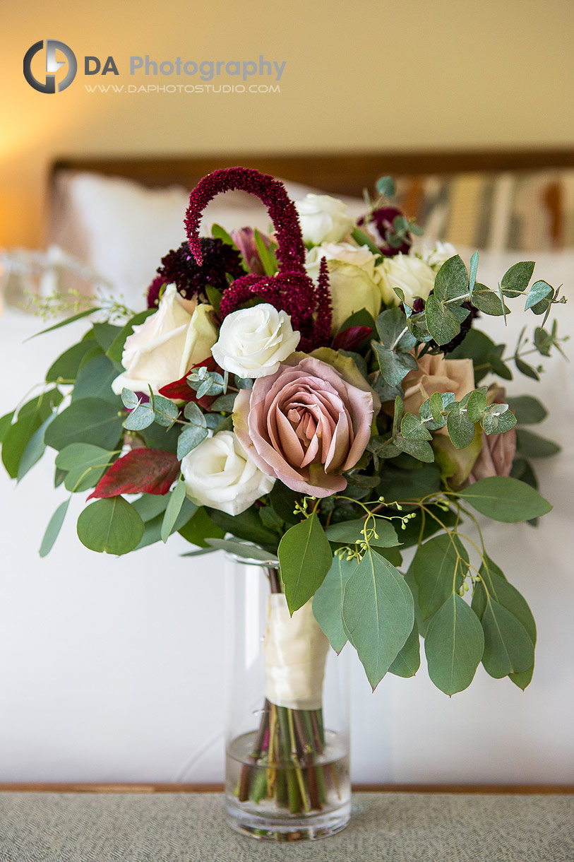 Wedding Flowers at The Barracks Inn in Ancaster