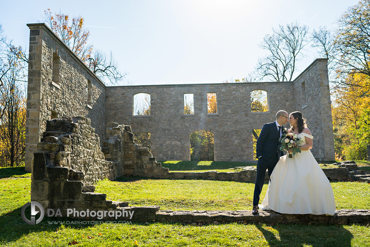 Hermitage Ruins Wedding in Fall