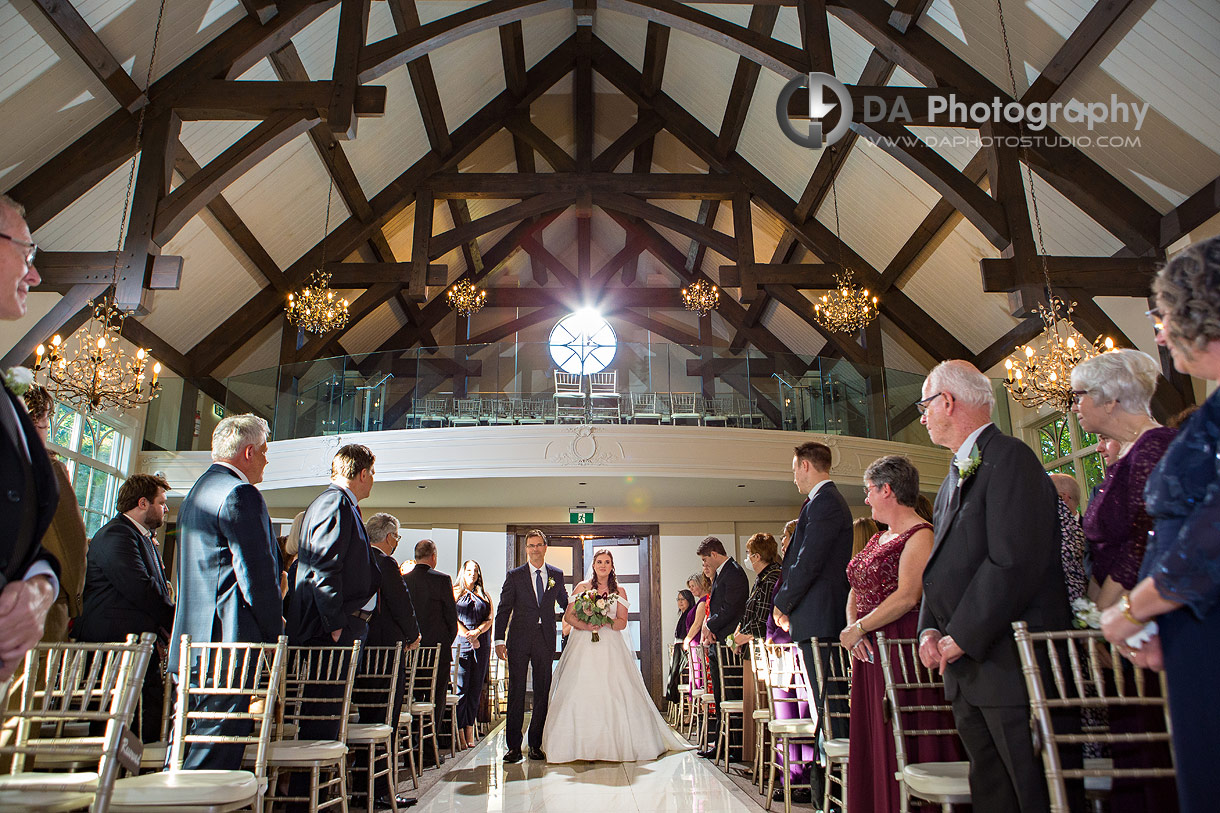 Wedding Ceremony at Ancaster Mill in Miller Chapel