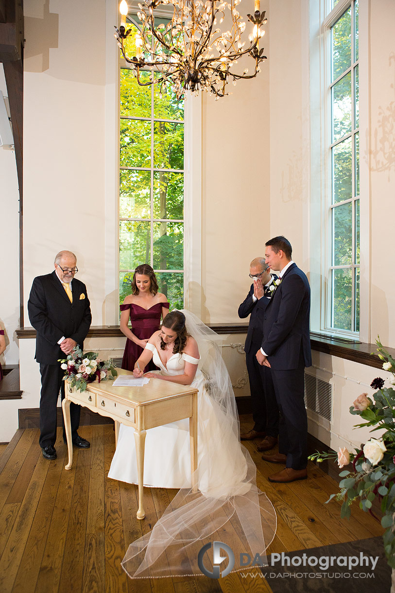 Wedding Ceremony at Ancaster Mill