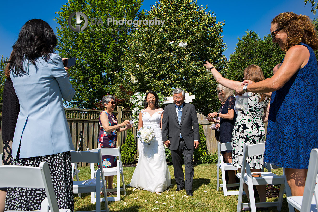 Backyard wedding in Guelph