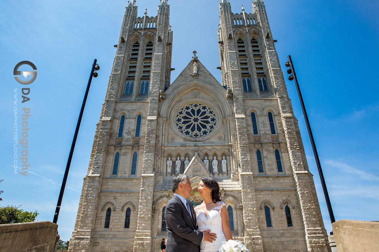 Wedding photos at Basilica of Our Lady of the Immaculate in Guelph