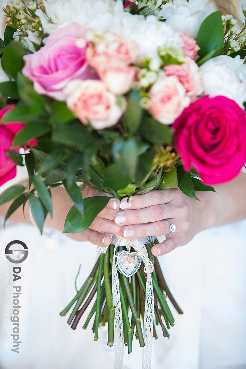 Wedding Bouquet with charm of mother