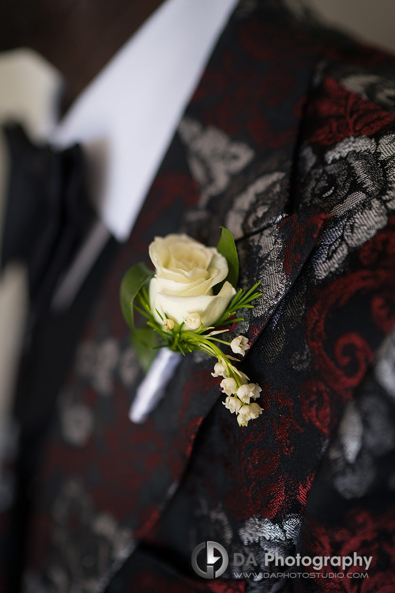 Groom's flower boutonniere