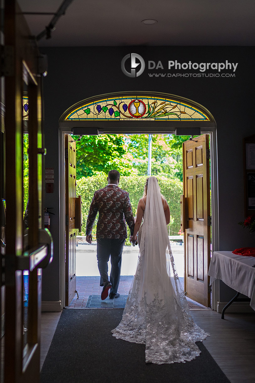 Bride and Groom at St. Therese Catholic Parish