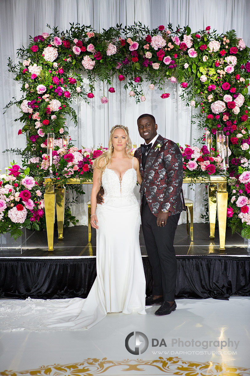 Bride and Groom at Universal Eventspace in Vaughan