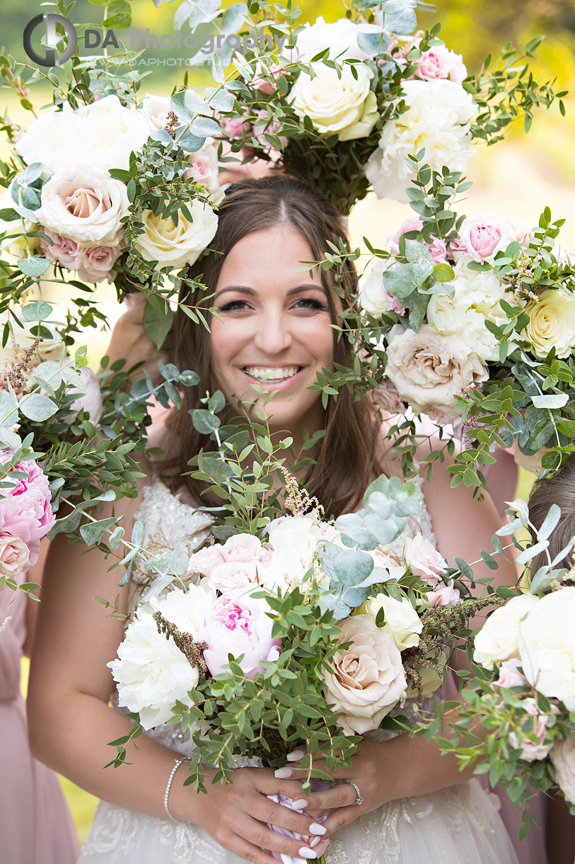 Bride at Chateau des Charmes