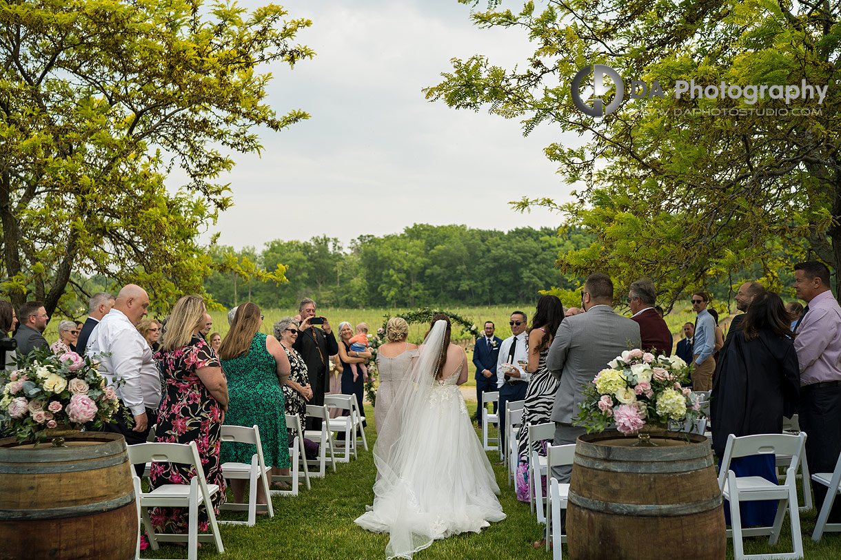 Wedding Dress at Chateau des Charmes