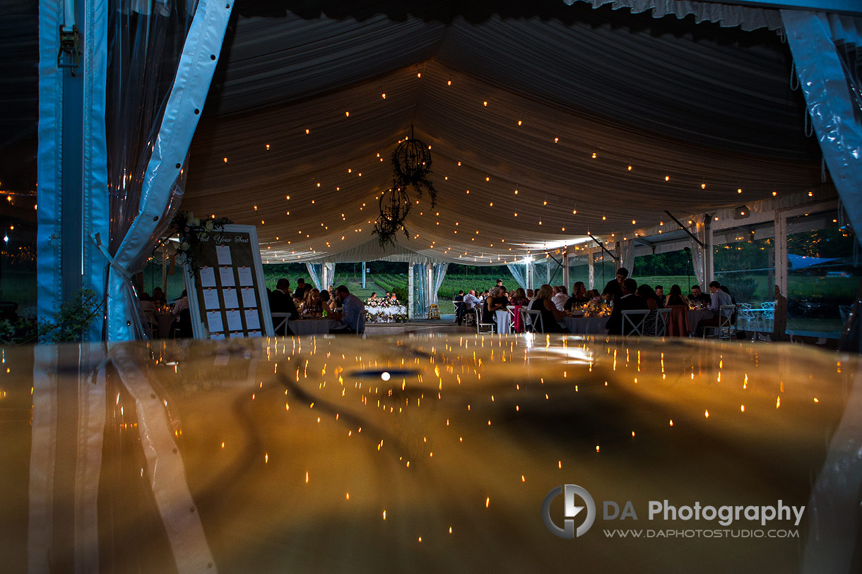 Tent Wedding Receptions at Chateau des Charmes