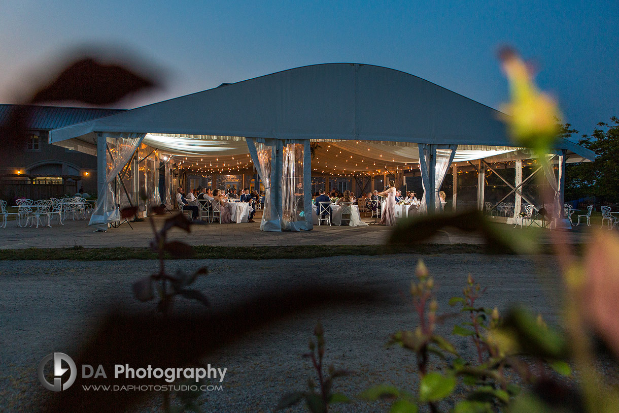 Tent Wedding Reception at Chateau des Charmes