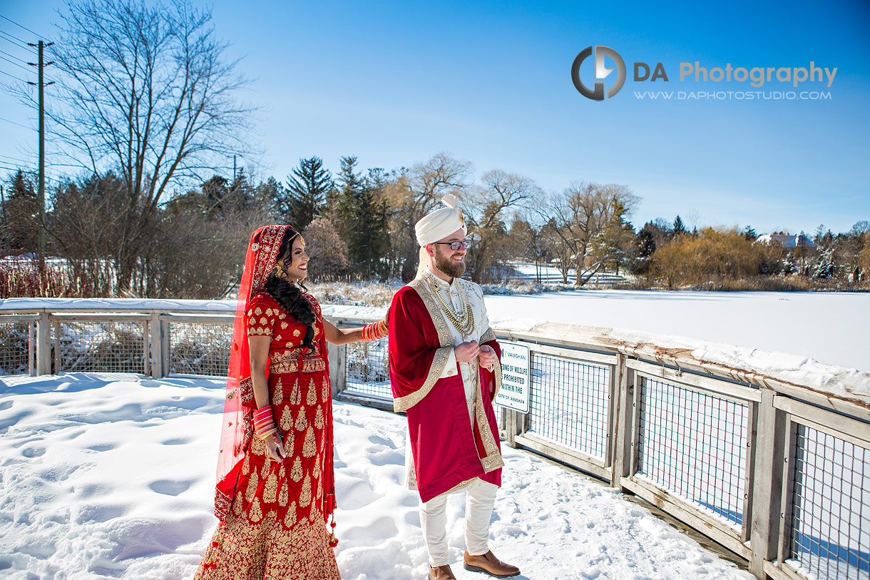 Bride and Groom in Vaughan