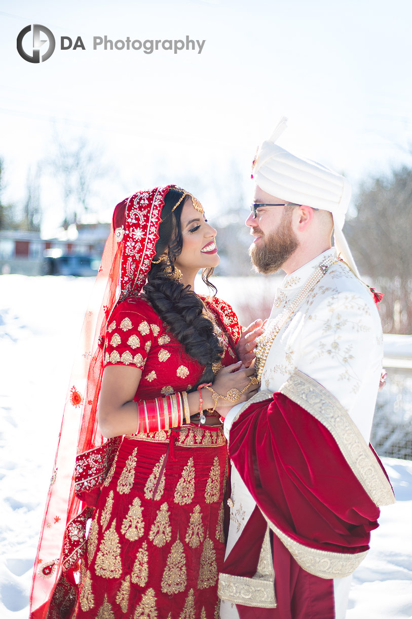 Winter wedding photography at Oakbank Pond Park