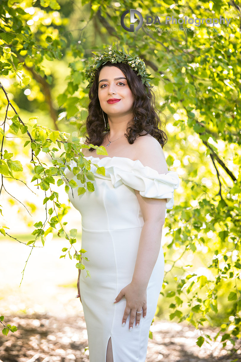 Bride at The Arboretum in Guelph