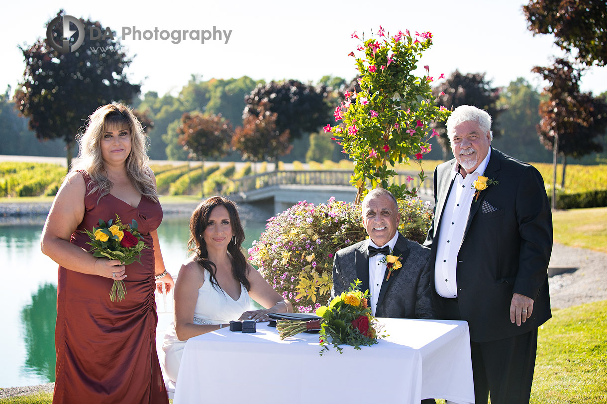 Wedding Ceremony at Lincoln Estates in Lincoln