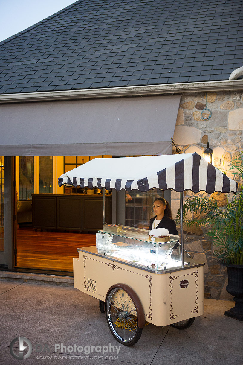 Gelato cart on a wedding at Lincoln Estates