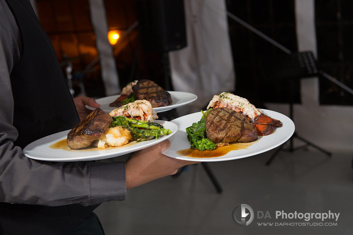 Wedding day main coarse, surf and turf dish