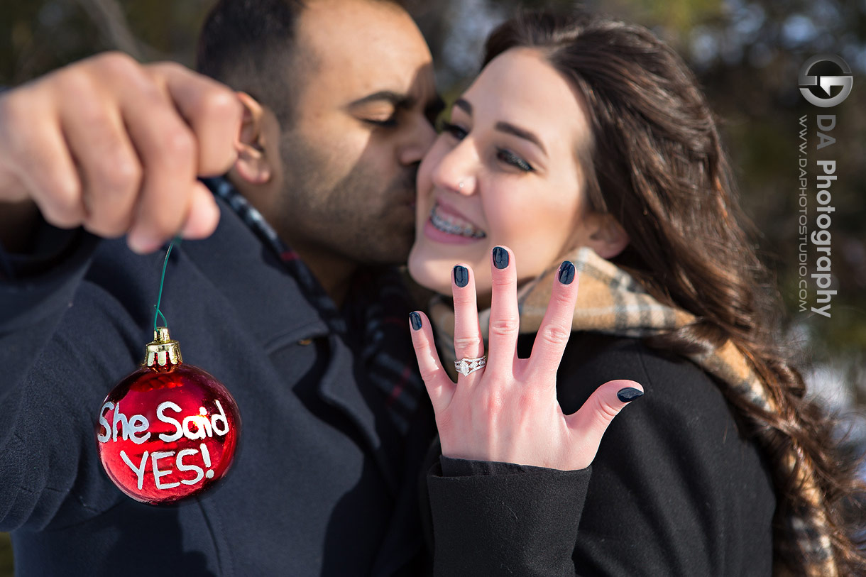 Orangeville Winter Engagement Photographers